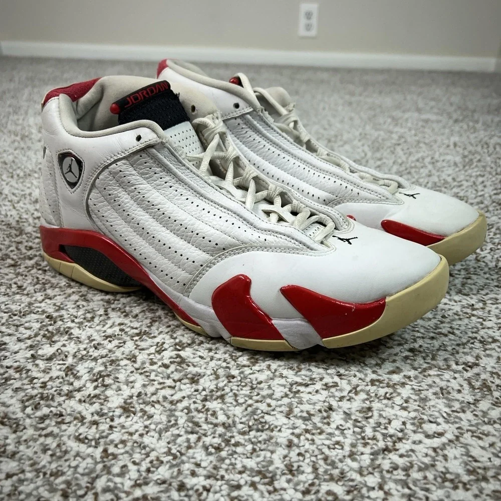 Jordan Shoes Mens Size 11 White Red Air Jordan 14 Retro Rip Hamilton Sneakers